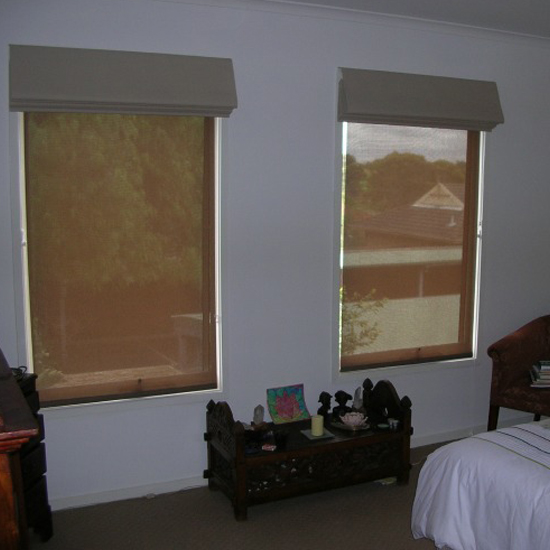 Roman blind and Screen Combination